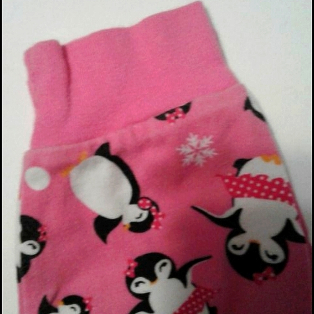 Hartstrings Pink Penguins Girls 10 Pajama Set - Picture 7 of 9